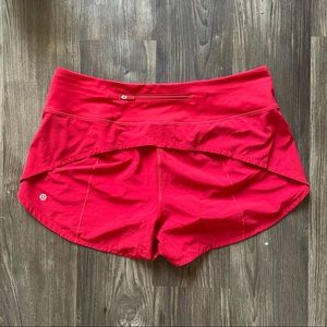 Red LuLuLemon Running Shorts